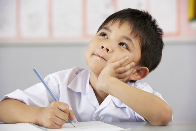 Boy thinking